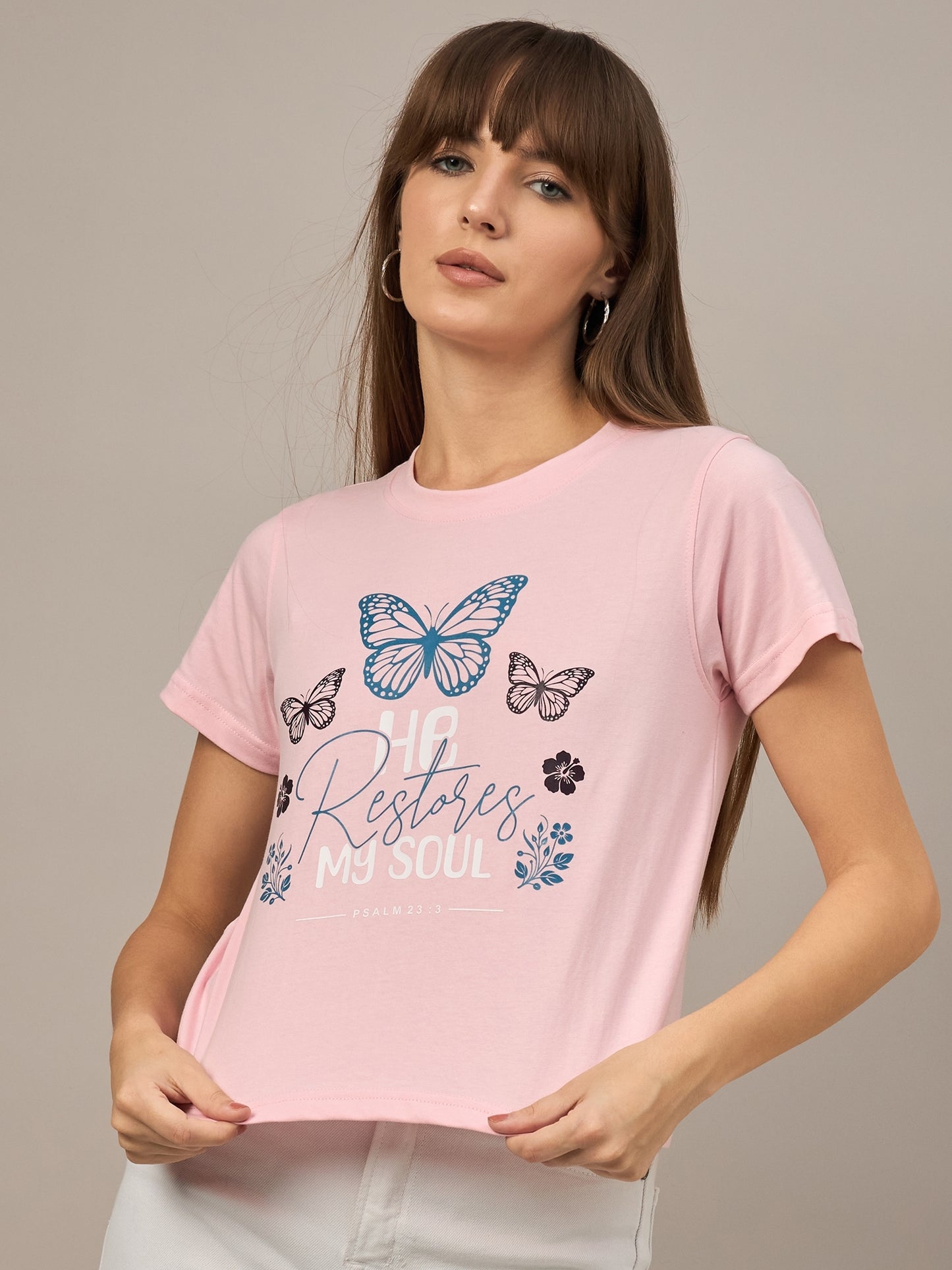 WOMEN PRINTED REGULAR FIT TSHIRT - Reprise
