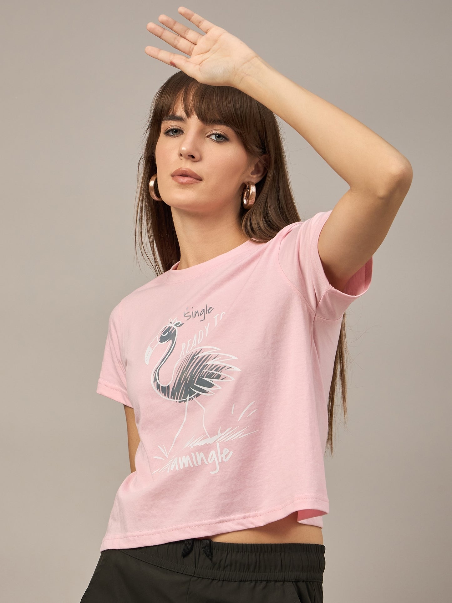 WOMEN PRINTED REGULAR FIT TSHIRT - Reprise