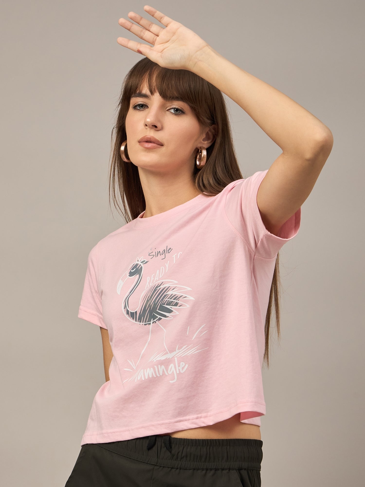 WOMEN PRINTED REGULAR FIT TSHIRT - Reprise