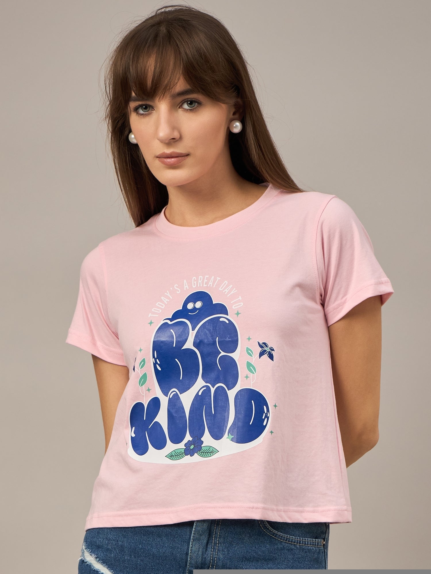 WOMEN PRINTED REGULAR FIT TSHIRT - Reprise