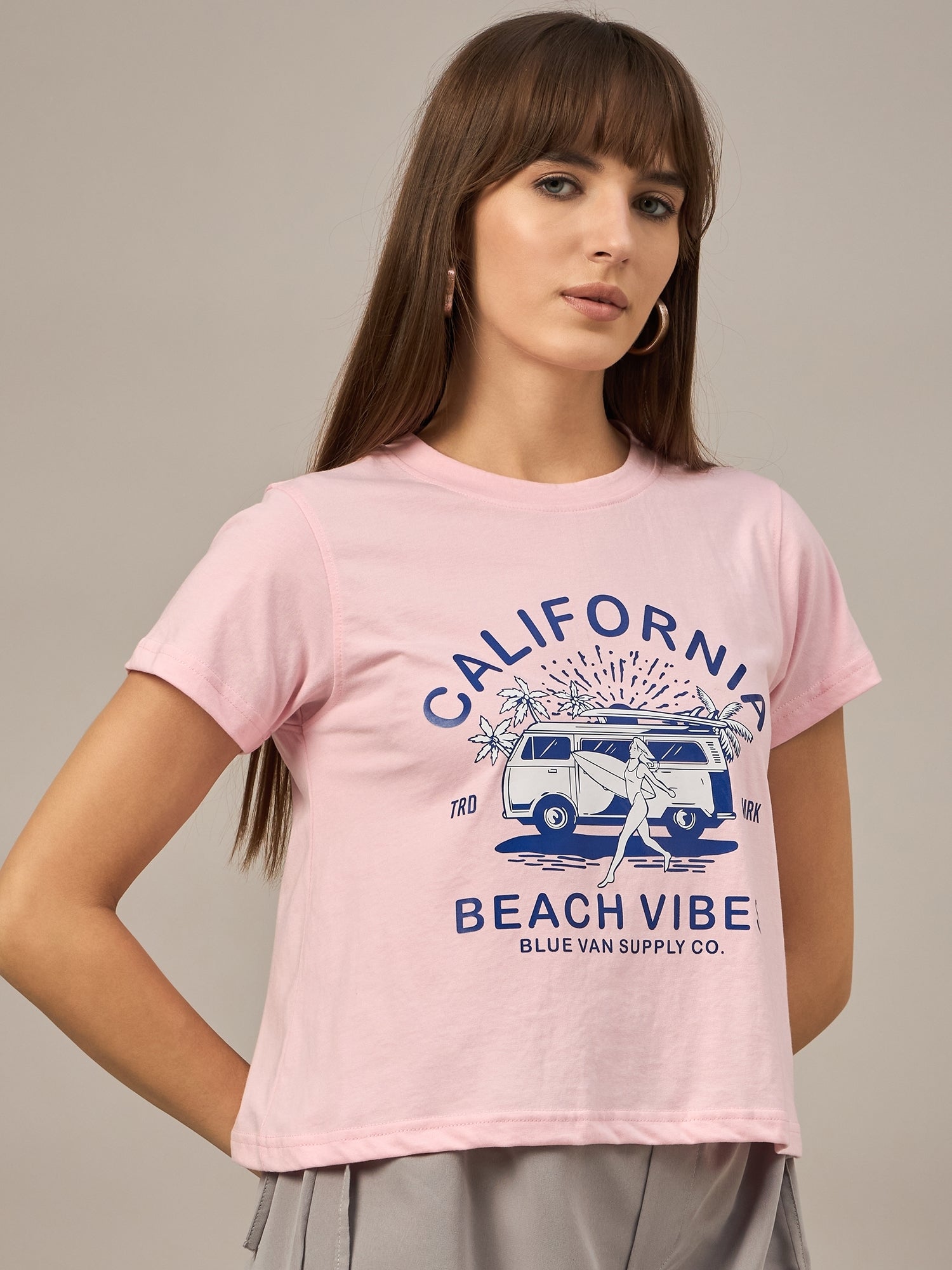 WOMEN PRINTED REGULAR FIT TSHIRT - Reprise