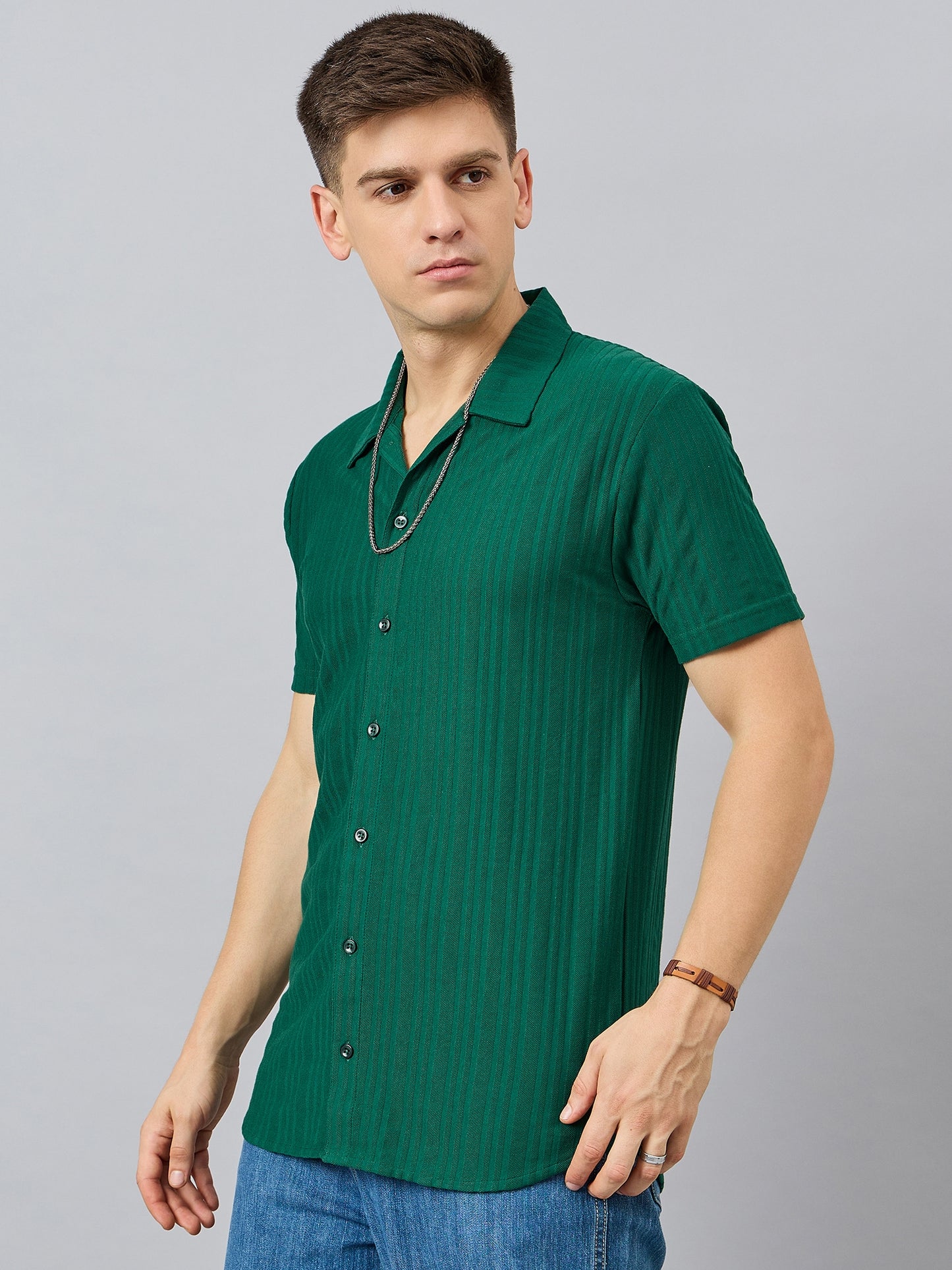 Regular Fit Spread Collar Shirt - Reprise