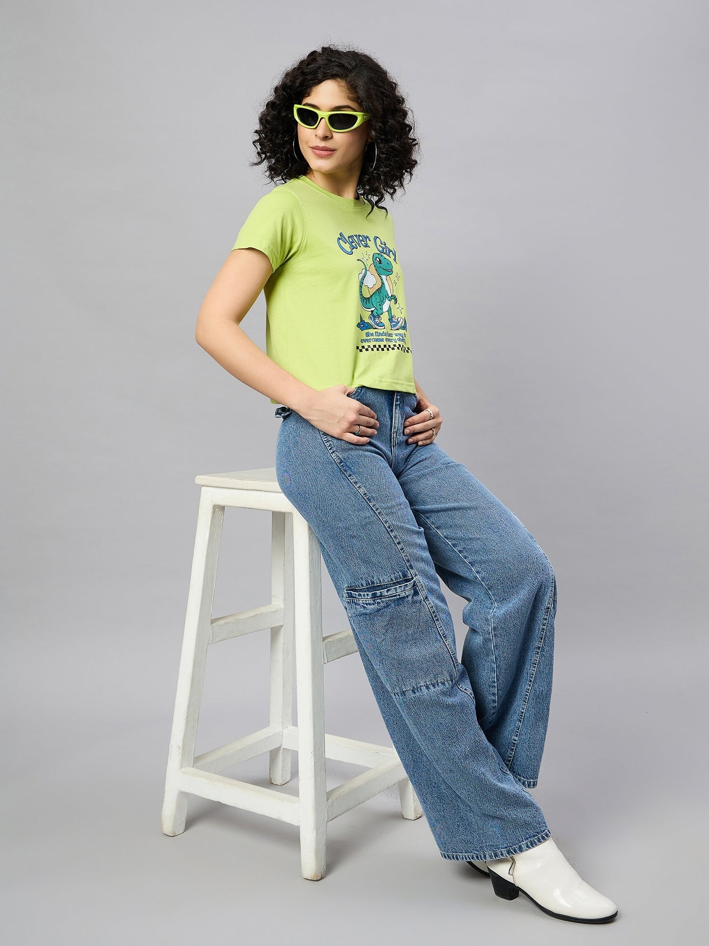 WOMEN PRINTED REGULAR FIT TSHIRT - Reprise