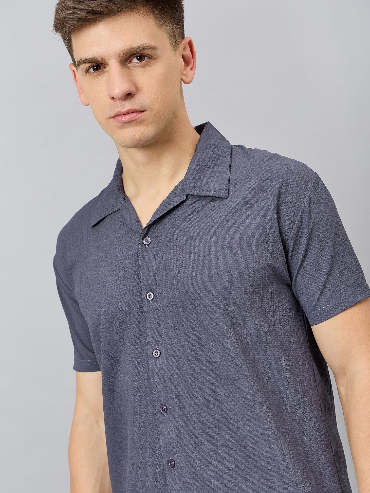 Regular Fit Spread Collar Shirt - Reprise