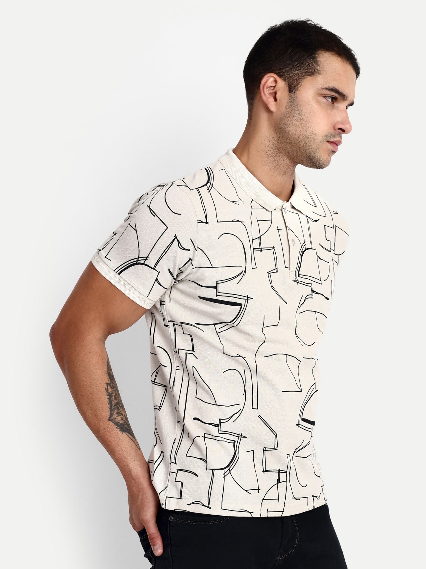 Mens Printed Polo Tshirt - Reprise