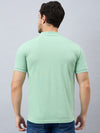 Men's Green Cotton Polos - Reprise