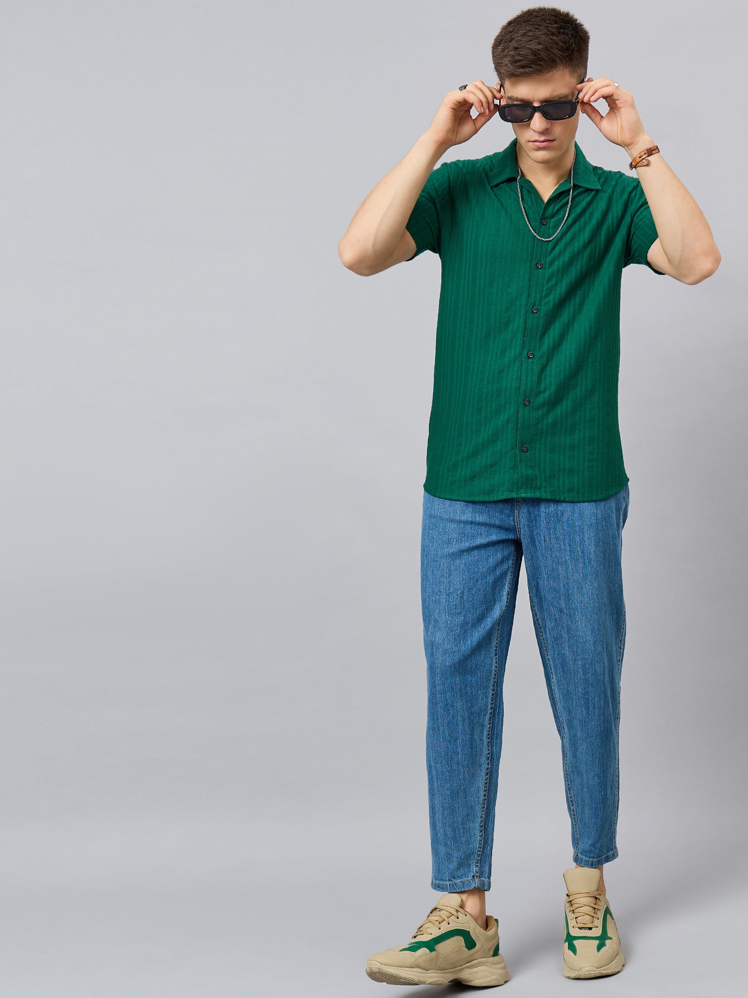 Regular Fit Spread Collar Shirt - Reprise