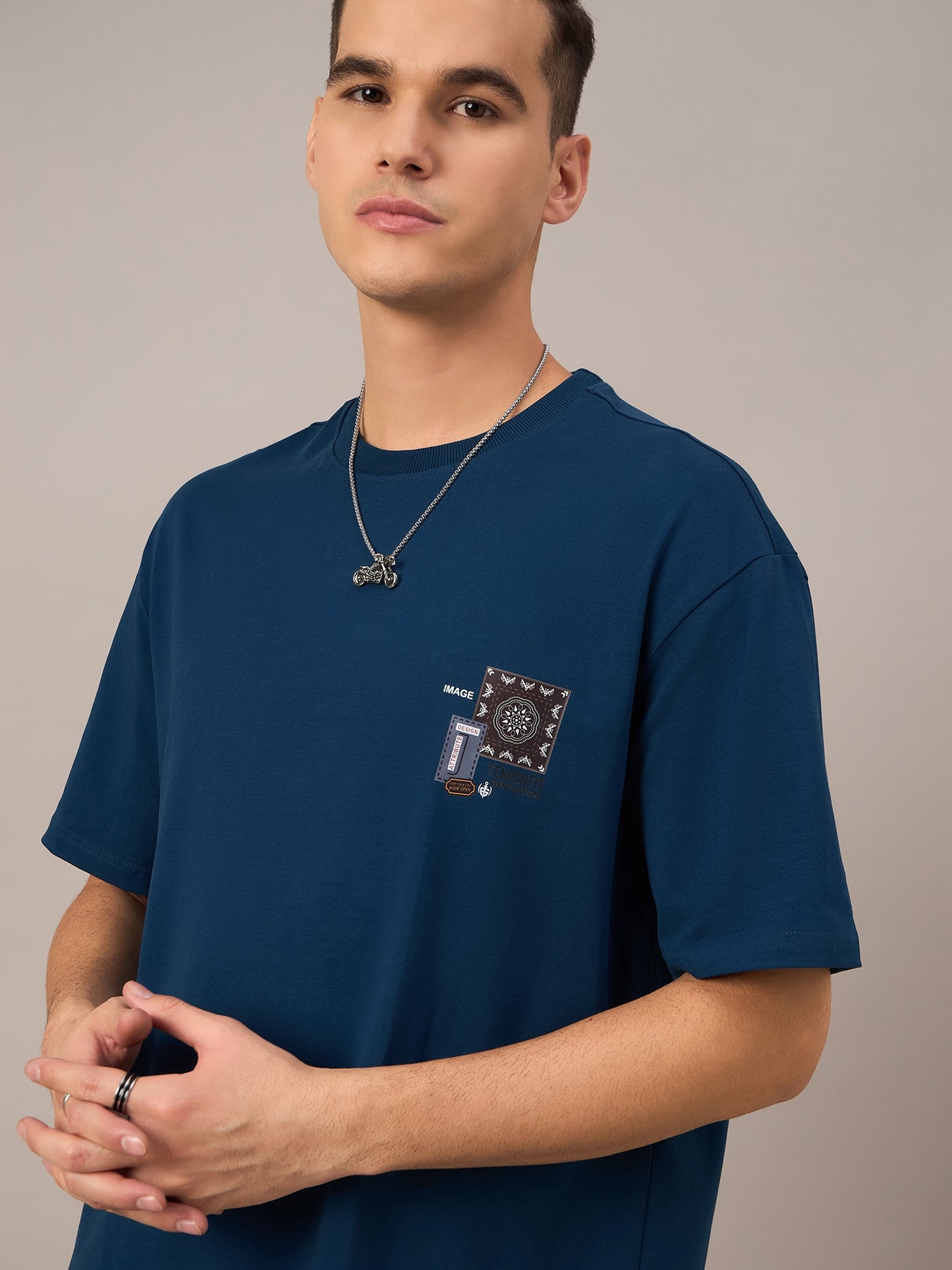 Mens Printed Oversize T-shirt - Reprise