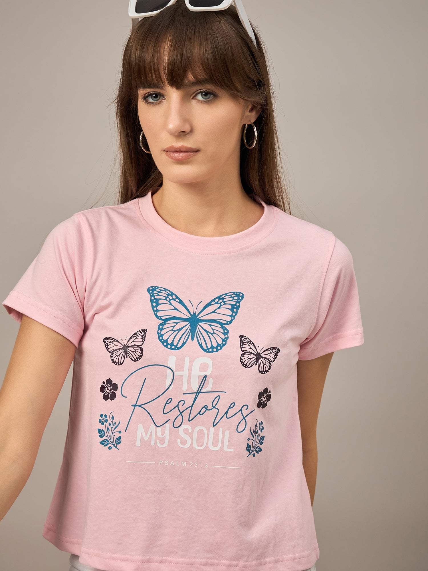 WOMEN PRINTED REGULAR FIT TSHIRT - Reprise