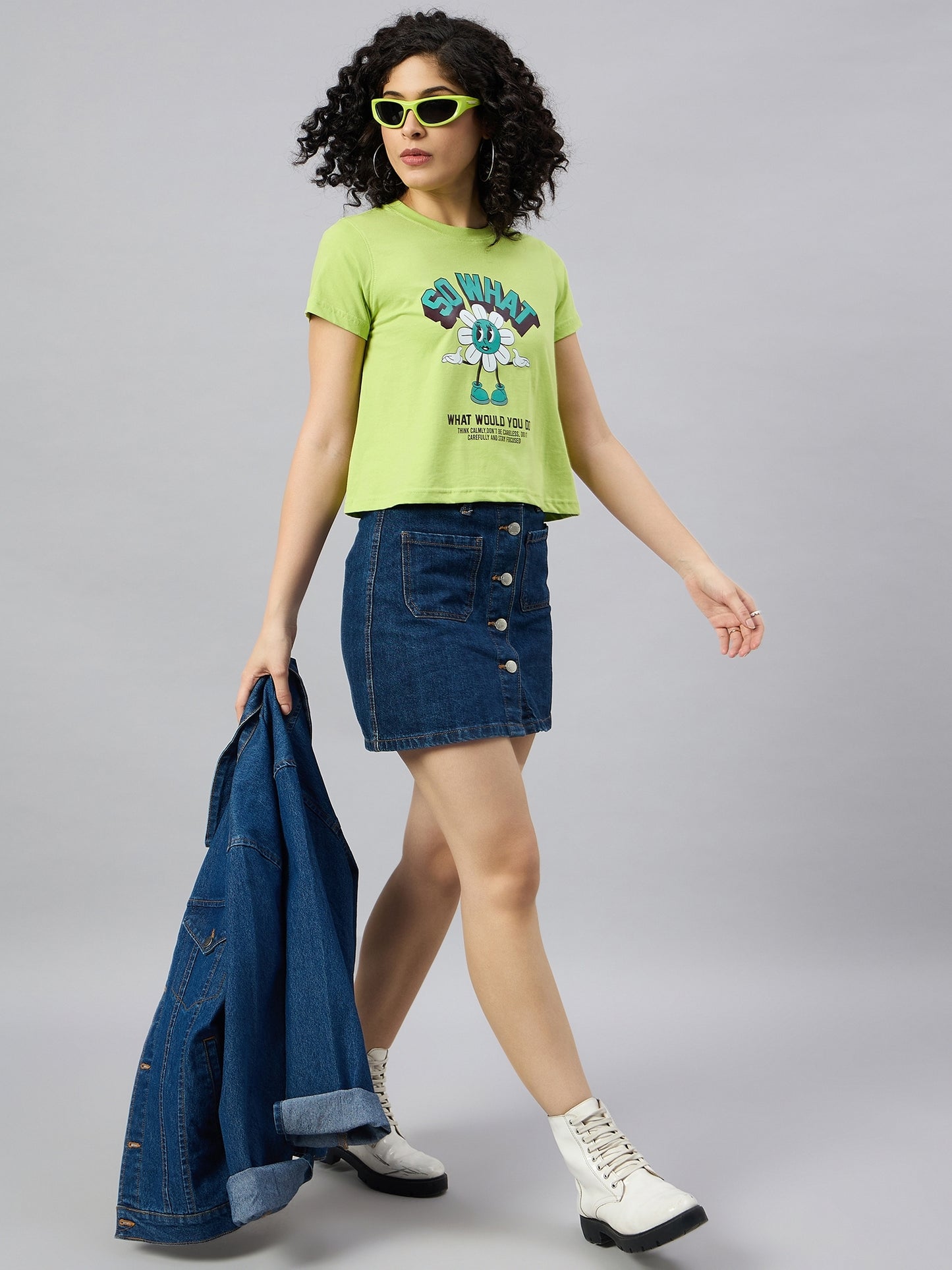 WOMEN PRINTED REGULAR FIT TSHIRT - Reprise