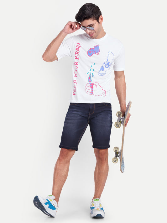 Men's Cotton White Regular T-Shirts - Reprise