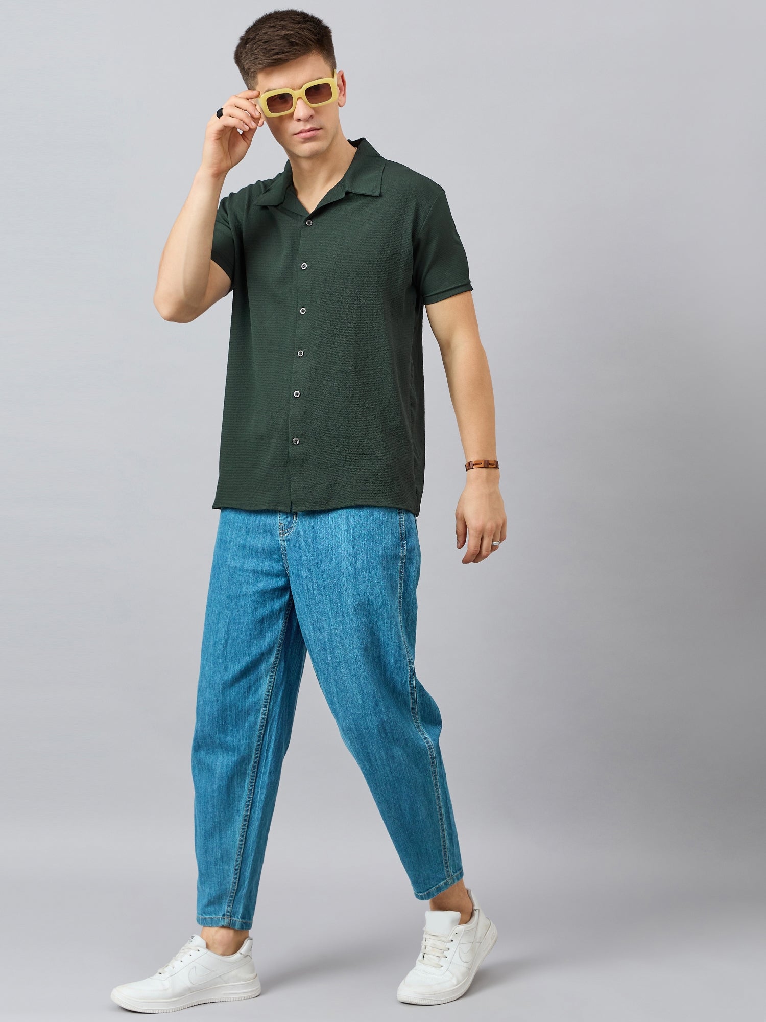 Regular Fit Spread Collar Shirt - Reprise
